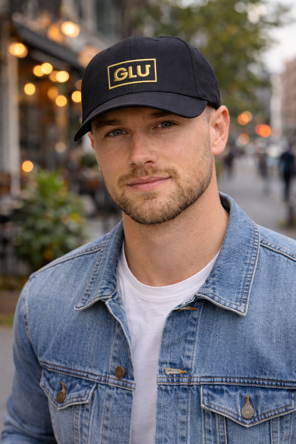 GLU Unstructured Hat (Black/Gold)